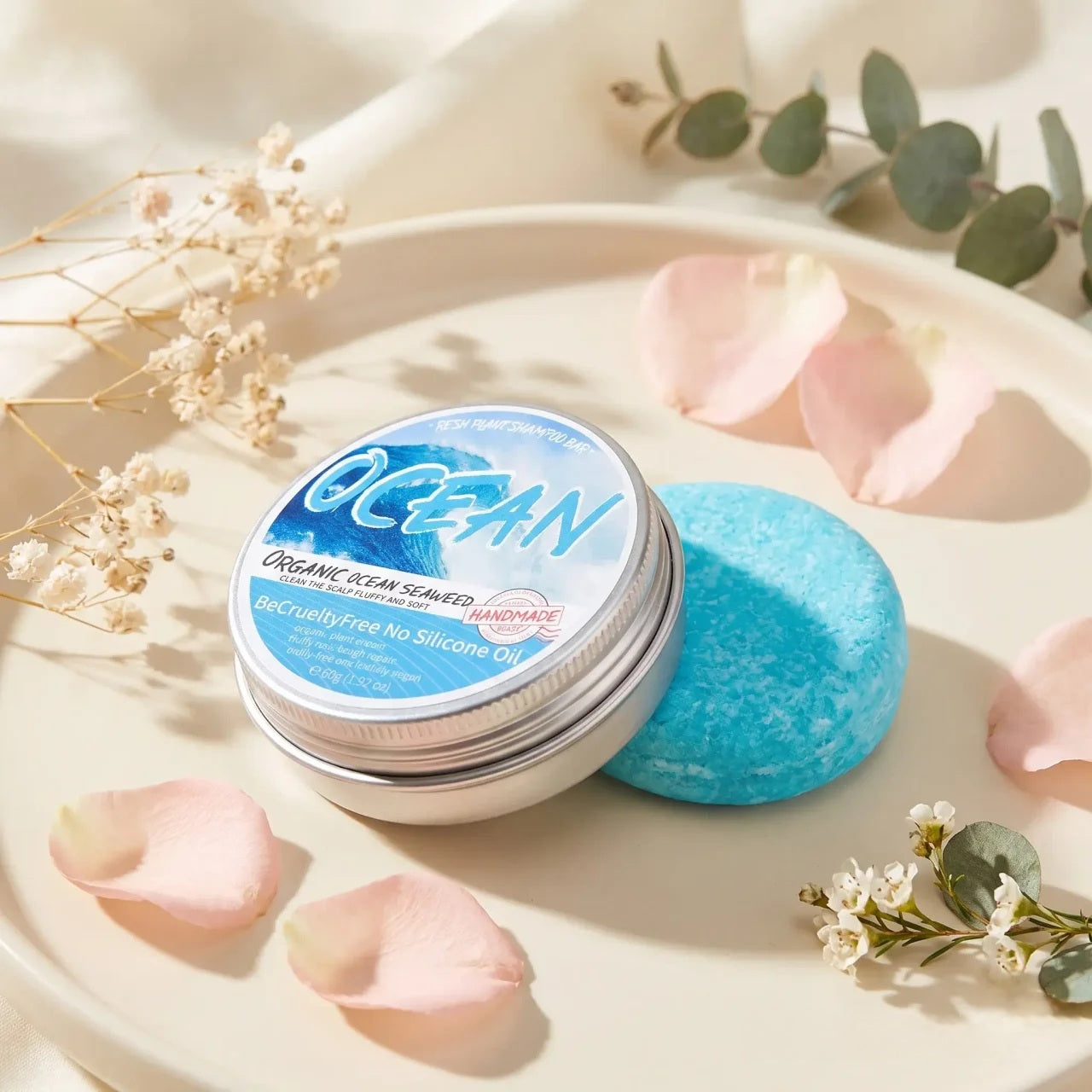 Natural botanical shampoo bar