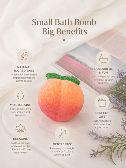Peach Bath Bombs – Essential Oil Bath Salts