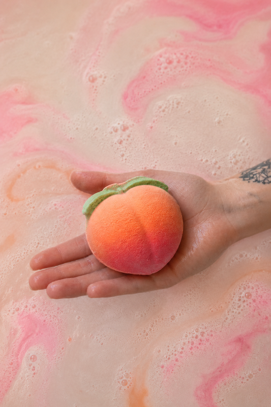 Peach Bath Bombs – Essential Oil Bath Salts